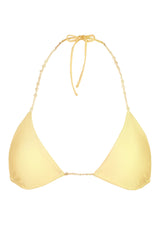 Triangle Bikini Top in Lemon