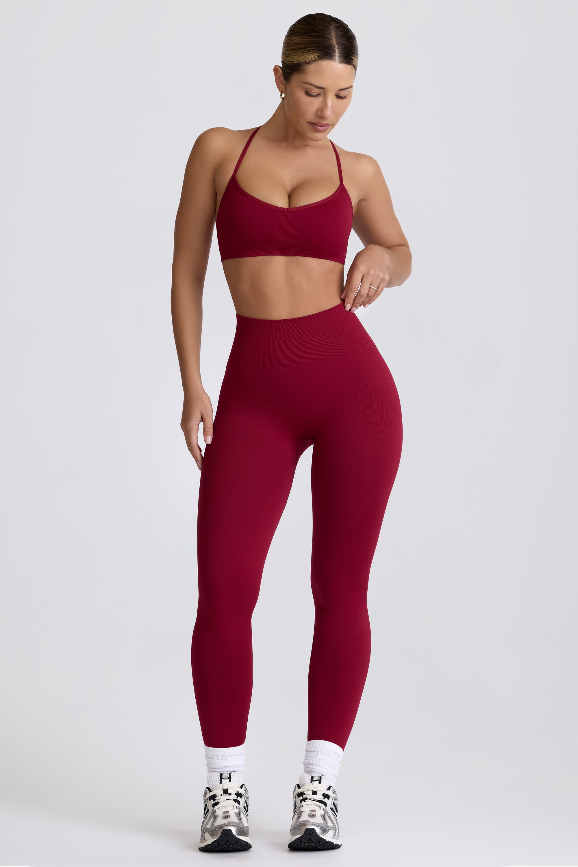 Super Sculpt Seamless Leggings in Cherry