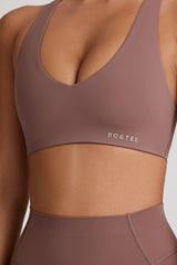 Soft Active Low-Impact Sports Bra in Mocha